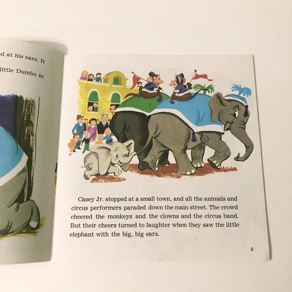 Vintage  1978 Dumbo Walt Disneys Storyteller Book only NO Tape - Picture 8 of 15